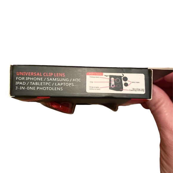 NWT Universal Clip On Cell Phone Tablet Laptop Camera Lens - Picture 3 of 3